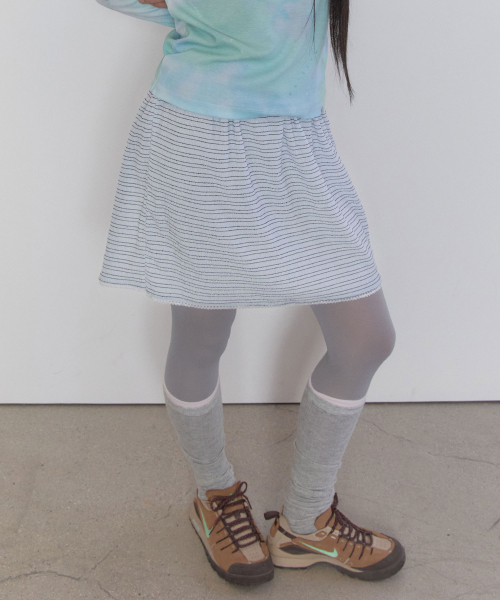 Layered Lace Skirt [Blue]