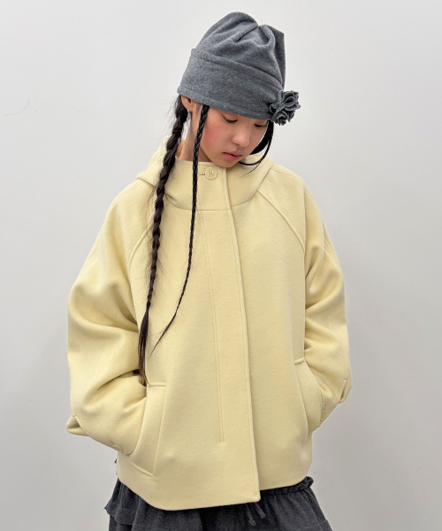 Hooded Half Coat [Yellow]