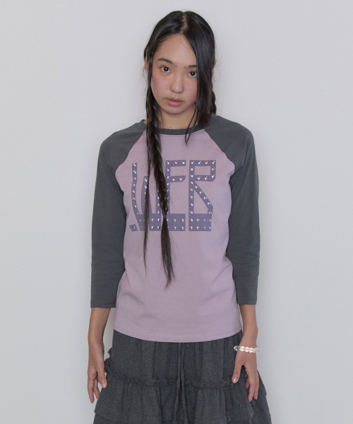 Web Hotfix Raglan Top [Purple]