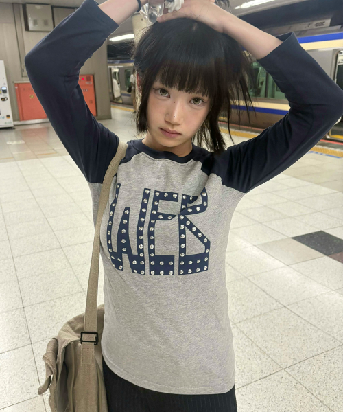 Web Hotfix Raglan Top [Navy]