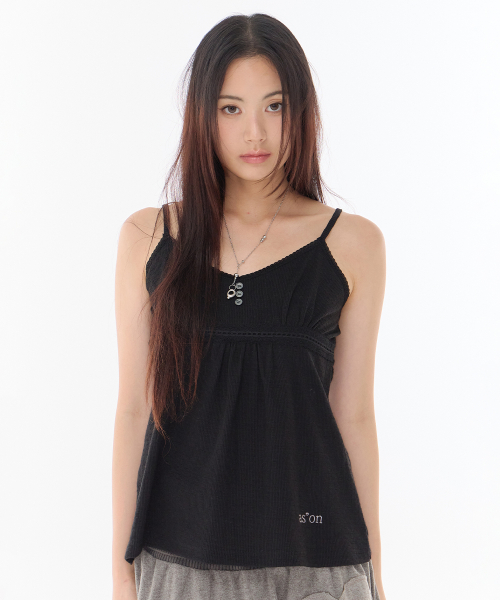 FLAIR LACE SLEEVELESS / BLACK