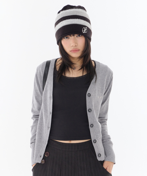 SOFTY BASIC CARDIGAN / GRAY