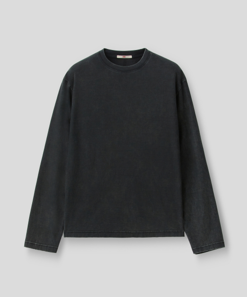 [REGULAR FIT] VEIL LONG SLEEVE (BLACK)