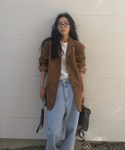 Suede Tailored Jacket JYJK729B