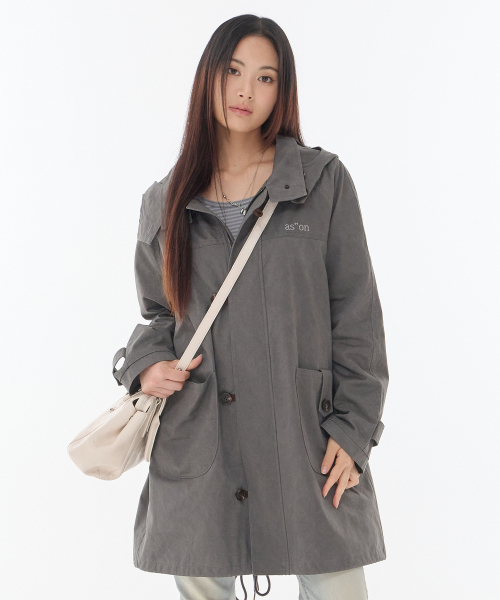 FLINT WASHED FIELD JACKET / CHARCOAL