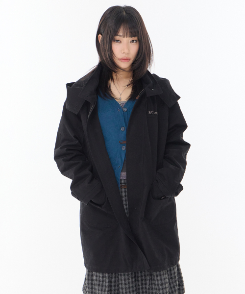 FLINT WASHED FIELD JACKET / BLACK