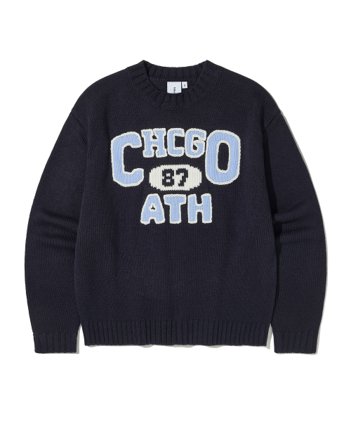 Chicago Athletic Crewneck Knit_Navy