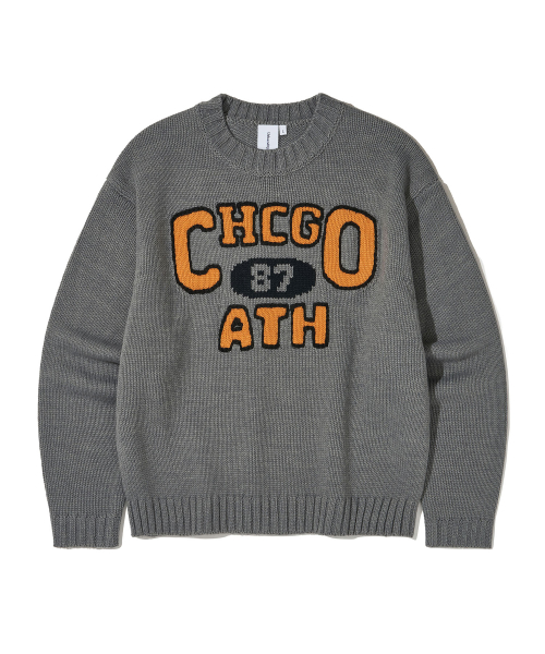 Chicago Athletic Crewneck Knit_Gray