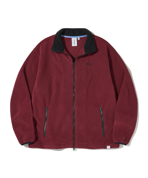 Utah Fleece Zip Jacket_Red
