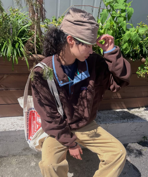 Utah Fleece Half Snap Pullover_Brown