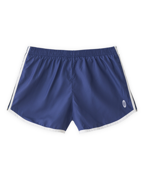 Line track shorts in blue