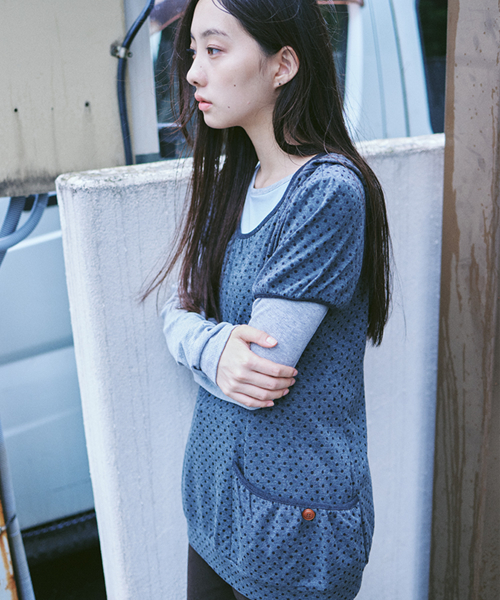 Balloon Hood Short Sleeve (Charcoal)