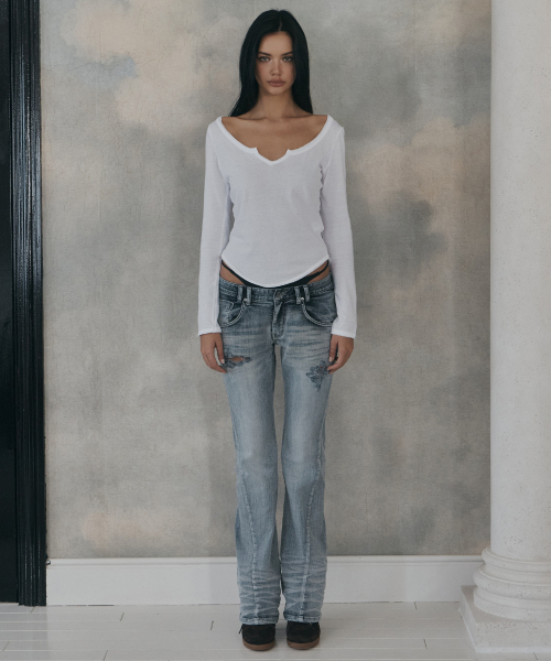 Marvel Vintage Semi-Bootcut Denim (Silver Blue)