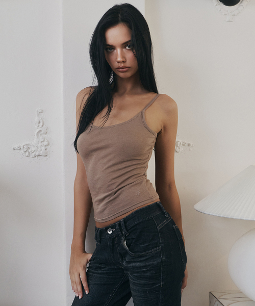 Miu Basic Sleeveless Top (Toffee)