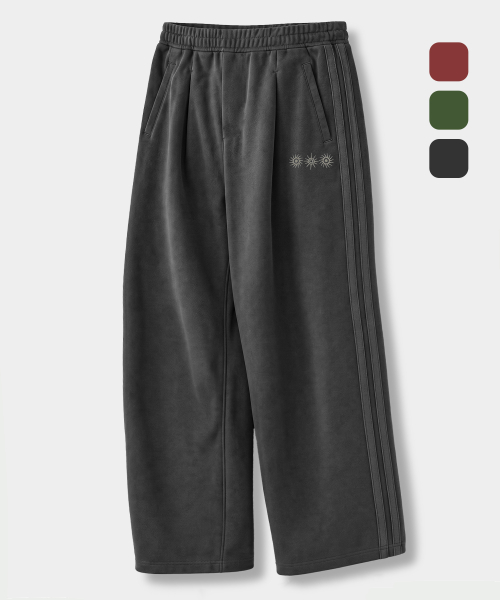 VLAD ONE-TUCK CURVED TRACK SWEAT PANTS_(3 SYMBOL COTTON) 3 COLOR