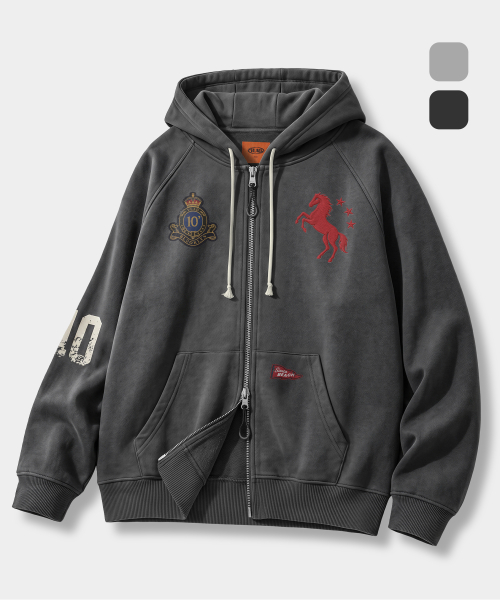 VLAD PIGMENT MUSTANG HOODED ZIP-UP_2 COLOR