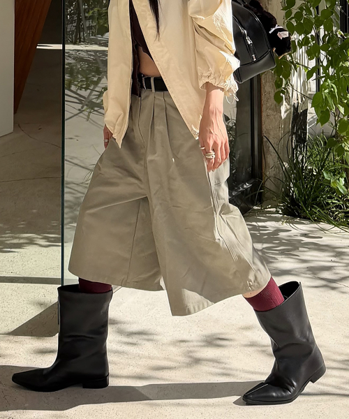 Cotton Twill Bermuda Shorts, GREIGE