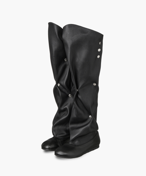 SNAP STRETCH HIGH BOOTS_black