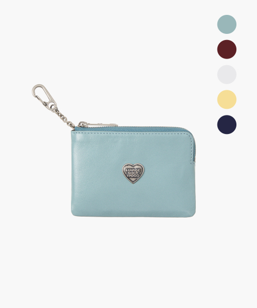 HEART ZIPPER WALLET_SILVER LOGO_5colors