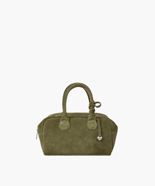 SOFT BOWLING_dark olive suede