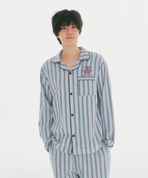 TOM AND JERRY Flannel Pajamas (Blue)_SPPPG4TU01