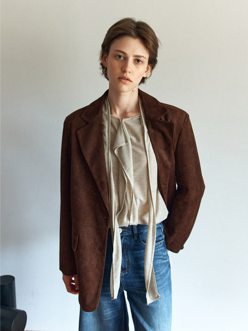 Suede Single Jacket (2color)