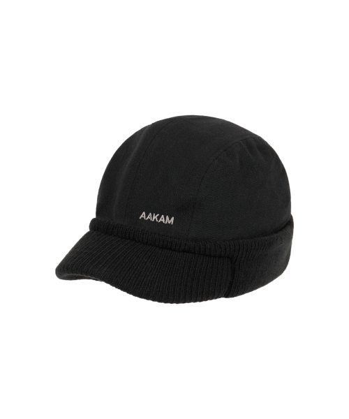 Knit Visor Cap (Black)