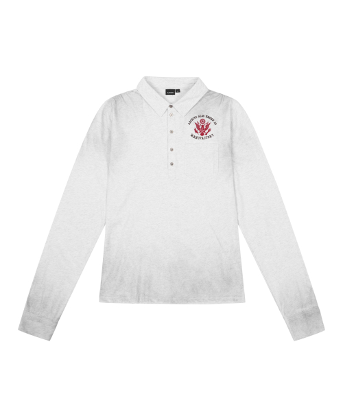 Vintaged Washed Pocket Long Shirts (Black)