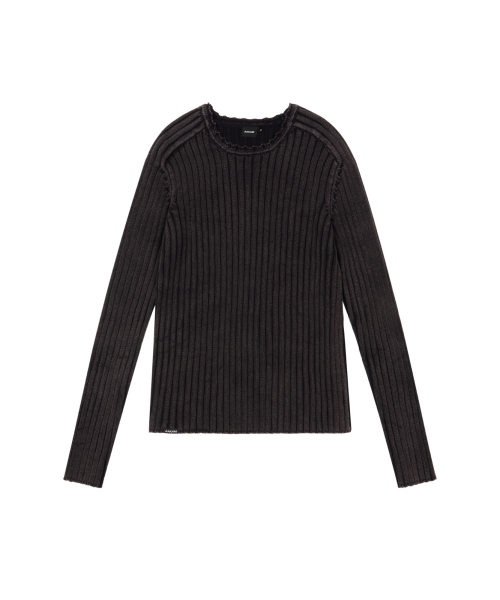 Fade Washed Knit (Black)