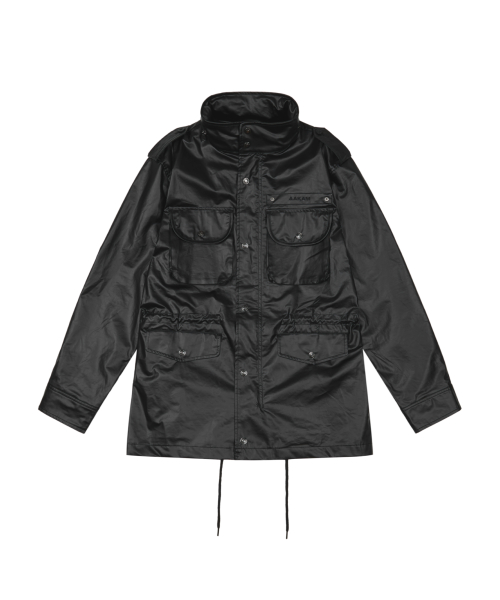 Coated Field Jacket (Black)