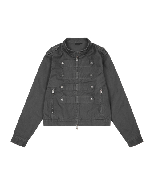 Napoleon Corded Washed Jacket (Charcoal)