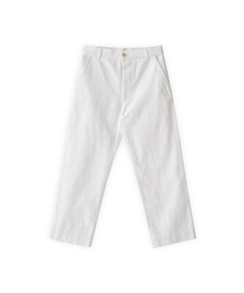 003 washed cotton crop pants in coconut