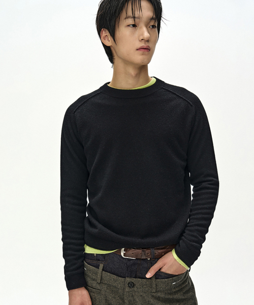 SHANE CASHMERE CREW-NECK SWEATER (BLACK)