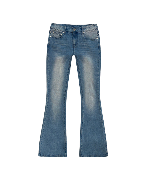 Raven Fringe Bootcut Pants_Mid Blue