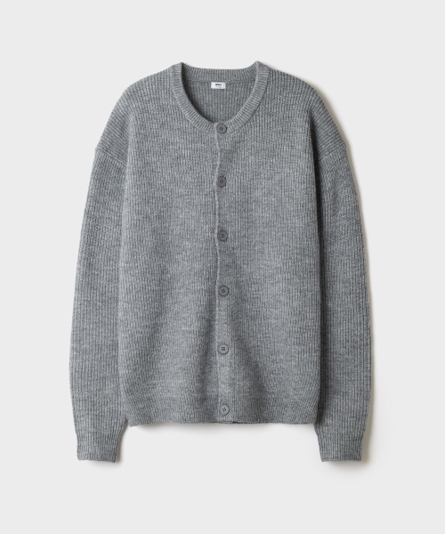 [Soft Yarn] Fuzzy Round-Neck Cardigans_SPCKG4TC01