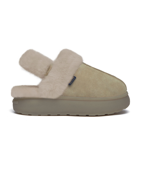 CLOUDY FUR SLINGBACKS - 7 colors
