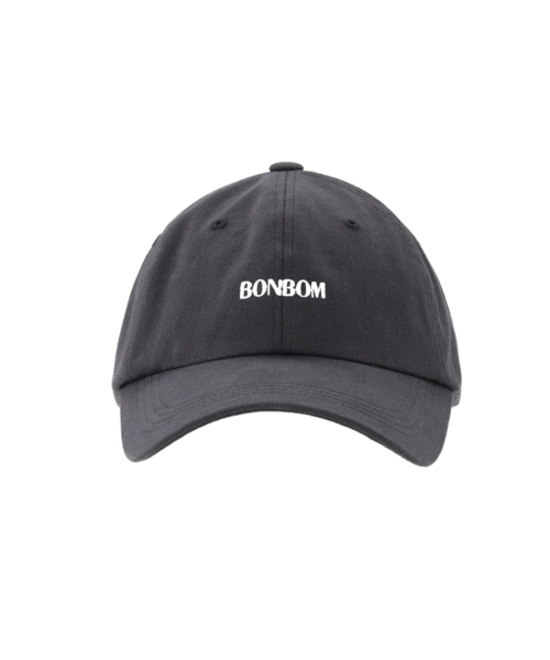 BONBOM LOGO BALL CAP-CHARCOAL GREY