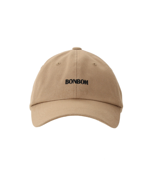 BONBOM LOGO BALL CAP-BEIGE
