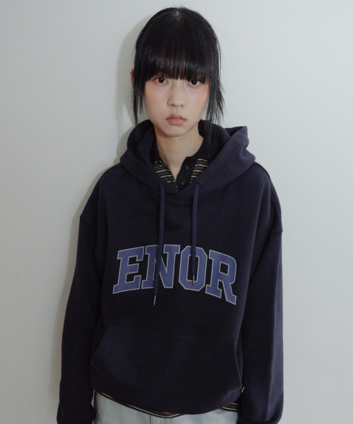 [CORE] ENOR CORE HOODIE - NAVY