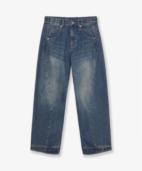 POCKET PATCHWORK ENGINEERED PANTS [LIGHT BLUE]
