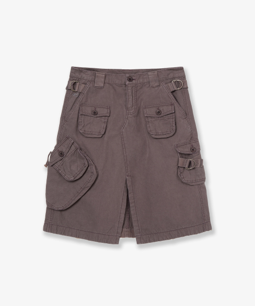 UTILITY WORK SKIRT [PURPLE]