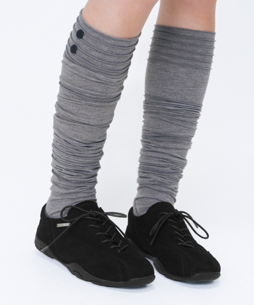 Diagonal suede sneakers BLACK