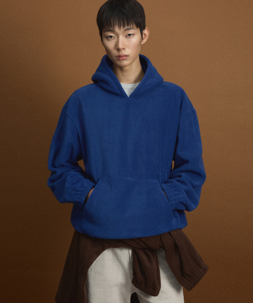 Oversized Fleece Hooded Sweatshirt (Blue) TNTS6F101B2