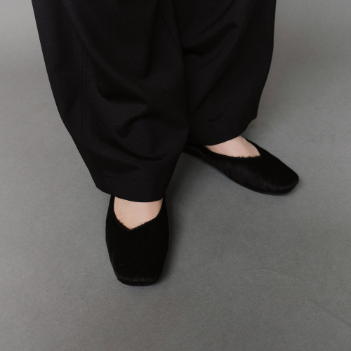 Rowie flats Calf Black