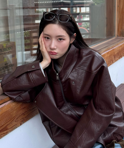 High-Neck Leather Pocket Jumper NEL6XM206_6I