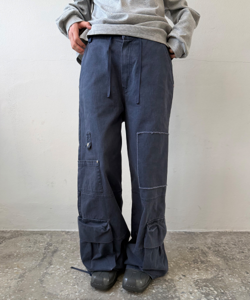 Washed Cargo Pants [Navy]