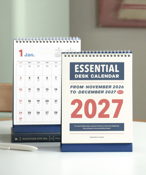 2027 Essential Desk Calendar