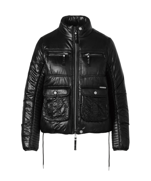 UTILITY HIGH NECK LIGHT JACKET BLACK