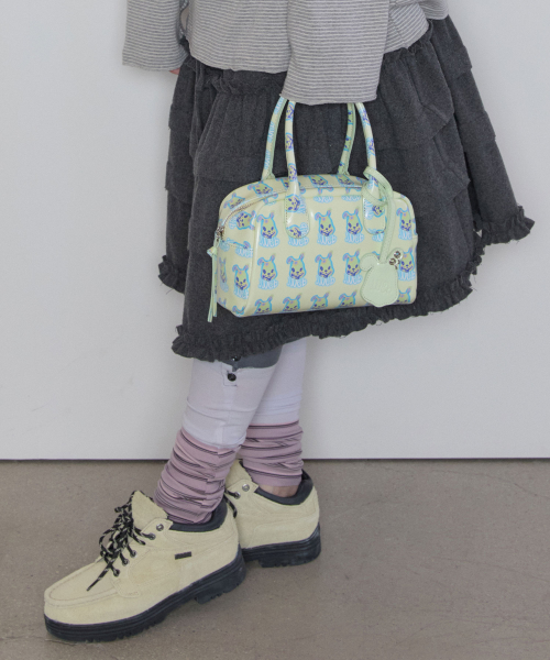 Patent Graphic Mini Bag [Lime]