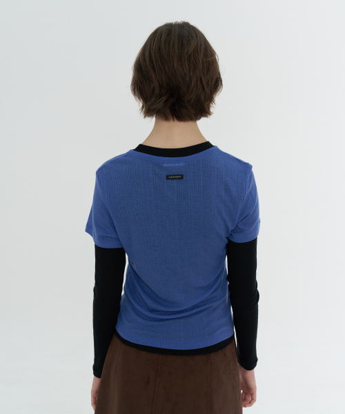 Moibi Tencel Wool T-Shirt - Blue